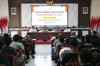 Polres Mojokerto Kota Ajak Perguruan Pencak Silat Jaga Kondusifitas Jelang Pilkada 2024