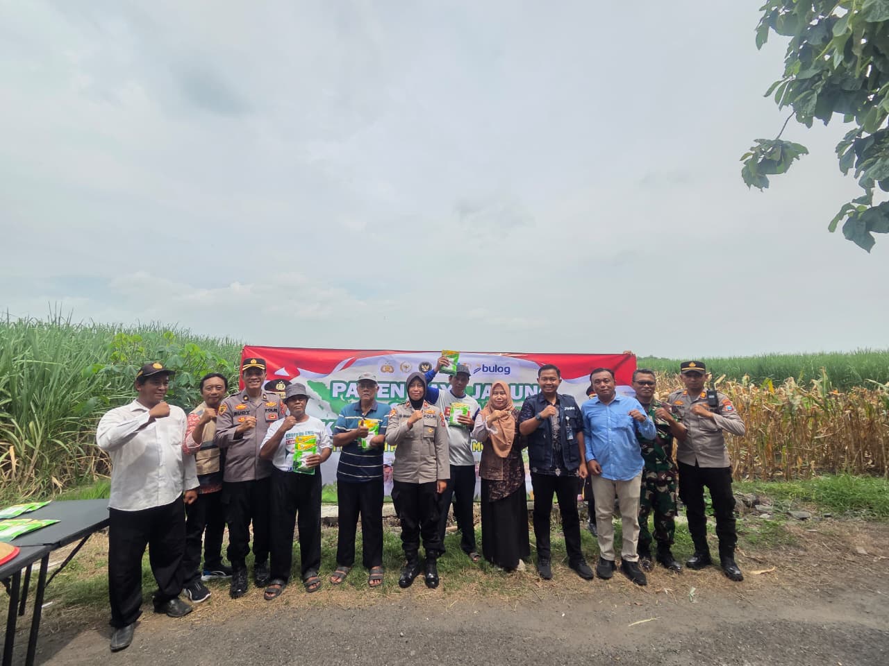 Panen Raya Serentak Kuartal I Tahun 2026, Polres Mojokerto Kota Hasilkan 1 Ton Jagung