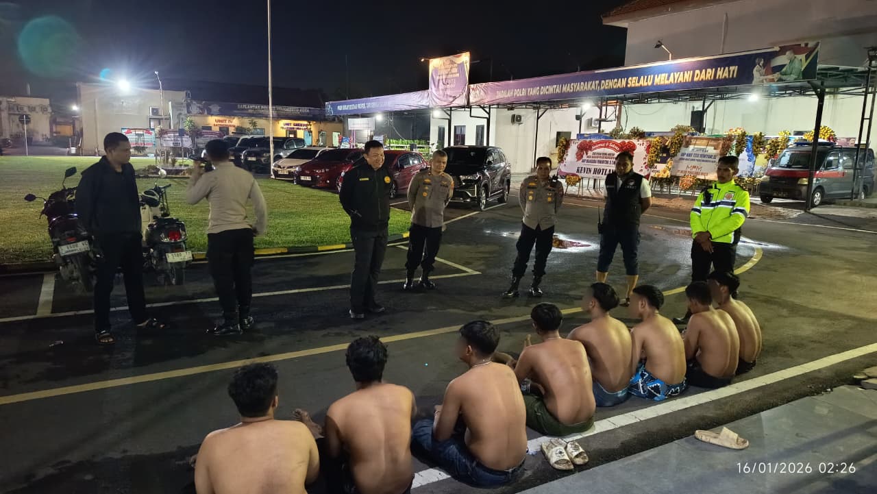 Patroli Cipkon dan Laporan Masyarakat, Polres Mojokerto Kota Gagalkan Konvoi dan Tawuran Remaja